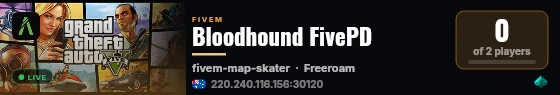 Bloodhound FivePD live status badge