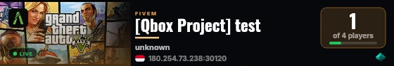 [Qbox Project] test live status badge