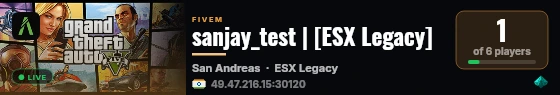 sanjay_test | [ESX Legacy] live status badge