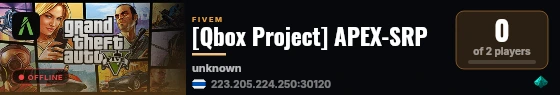 [Qbox Project] APEX-SRP live status badge