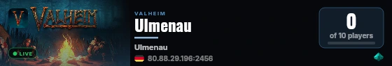 Ulmenau live status badge