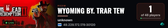 WYOMING BY. TRAR TEW live status badge