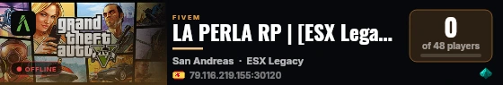 LA PERLA RP | [ESX Legacy] live status badge