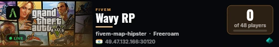Wavy RP live status badge