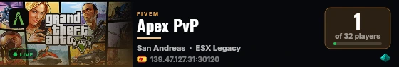 Apex PvP live status badge