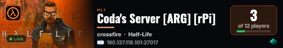 Coda's Server [ARG] [rPi] live status badge