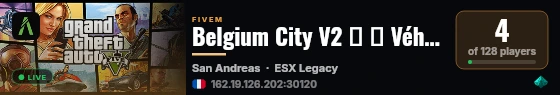 Belgium City V2 🌴 ⇨ Véhicule Boutique offert  live status badge