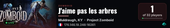 J'aime pas les arbres live status badge