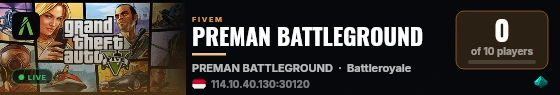 PREMAN BATTLEGROUND live status badge