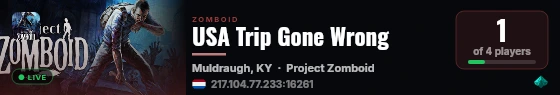 USA Trip Gone Wrong live status badge