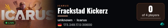 Frackstad Kickerz live status badge