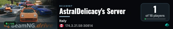 AstralDelicacy's Server live status badge