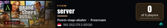 server live status badge