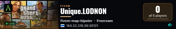 Unique.LODNON live status badge