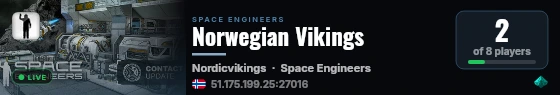 Norwegian Vikings live status badge