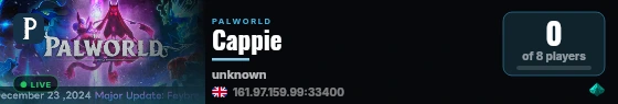 Cappie live status badge
