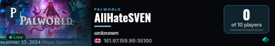 AllHateSVEN live status badge