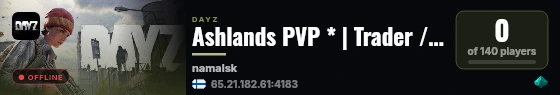 Ashlands PVP * | Trader / KOS / x4 Loot - Weekly Wipe #2 live status badge