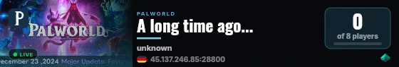 A long time ago... live status badge