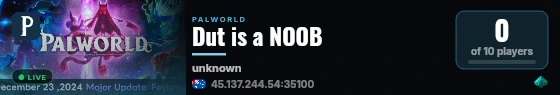 Dut is a NOOB live status badge