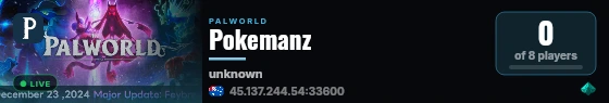 Pokemanz live status badge