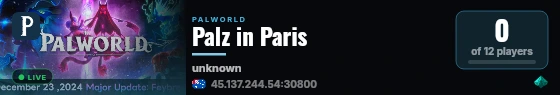 Palz in Paris live status badge