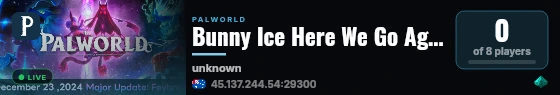 Bunny Ice Here We Go Again live status badge