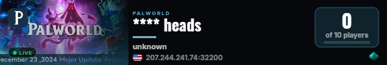 **** heads live status badge