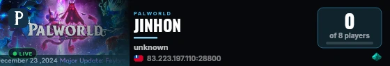 JINHON live status badge