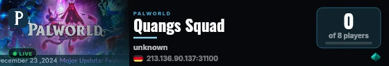 Quangs Squad live status badge