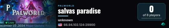 salvas paradise live status badge