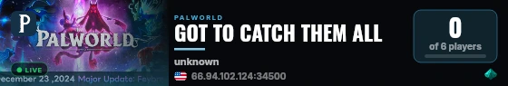 GOT TO CATCH THEM ALL live status badge