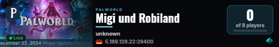Migi und Robiland live status badge