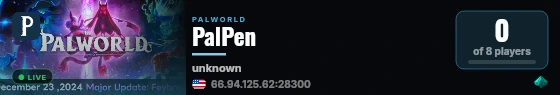 PalPen live status badge