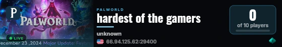 hardest of the gamers live status badge