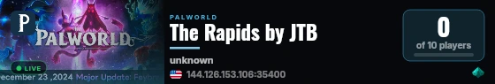 The Rapids by JTB live status badge