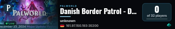 Danish Border Patrol - DBP live status badge