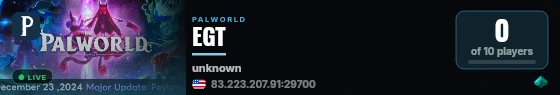 EGT live status badge