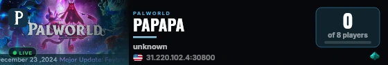 PAPAPA live status badge