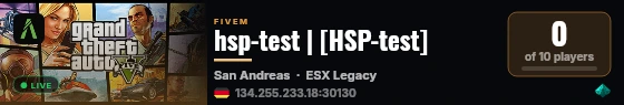 hsp-test | [HSP-test] live status badge