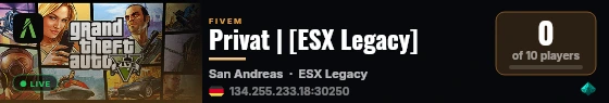Privat | [ESX Legacy] live status badge