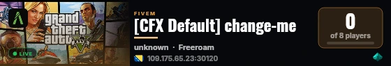 [FiveM Basic Server] nedim local live status badge