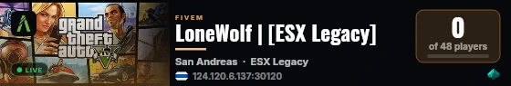 LoneWolf | [ESX Legacy] live status badge