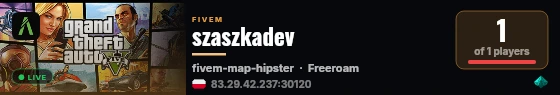 szaszkadev live status badge