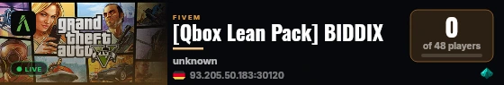 [Qbox Lean Pack] BIDDIX live status badge