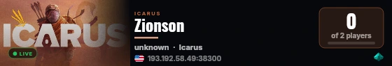 Zionson live status badge
