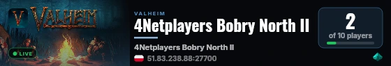 4Netplayers Bobry North II live status badge