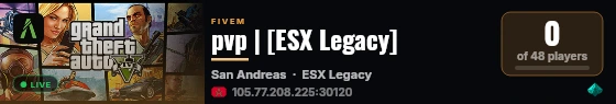 pvp | [ESX Legacy] live status badge