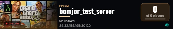 bomjor_test_server live status badge