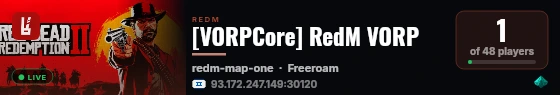 [VORPCore] RedM VORP live status badge